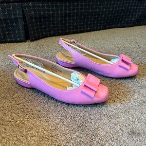 Wide Fit Leather Slingback Dress Shoes